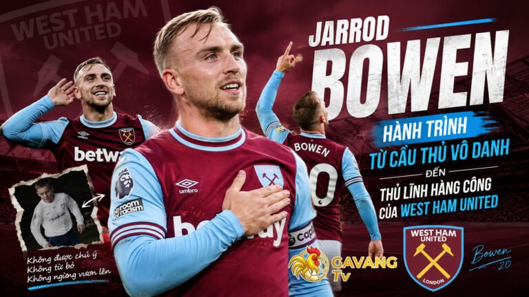Jarrod Bowen – Hành trình từ cầu thủ vô danh đến thủ lĩnh hàng công của West Ham United