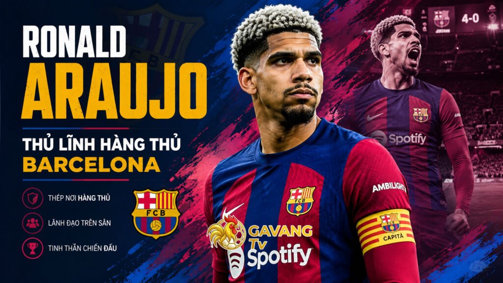 Ronald Araujo: Thủ lĩnh hàng thủ Barcelona