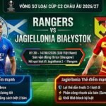 Ảnh bìa nhận định trận đấu Rangers vs Jagiellonia Bialystok lượt về cúp C2 Châu Âu tại Gavang TV